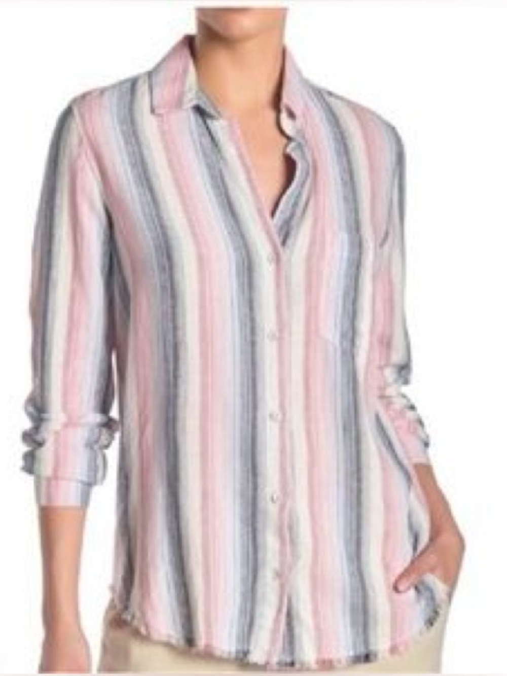 cloth & stone  Striped Button-Down Shirt